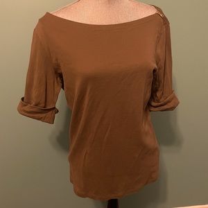 Ralph Lauren Off the shoulder 3/4 length sleeve top